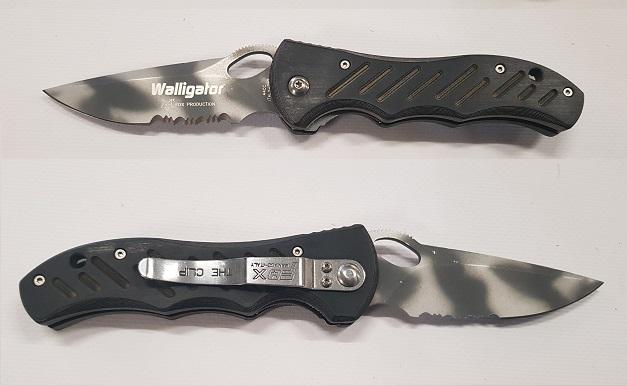Fox Walligator Camouflage Vouwmes Half Gekarteld-1987-a